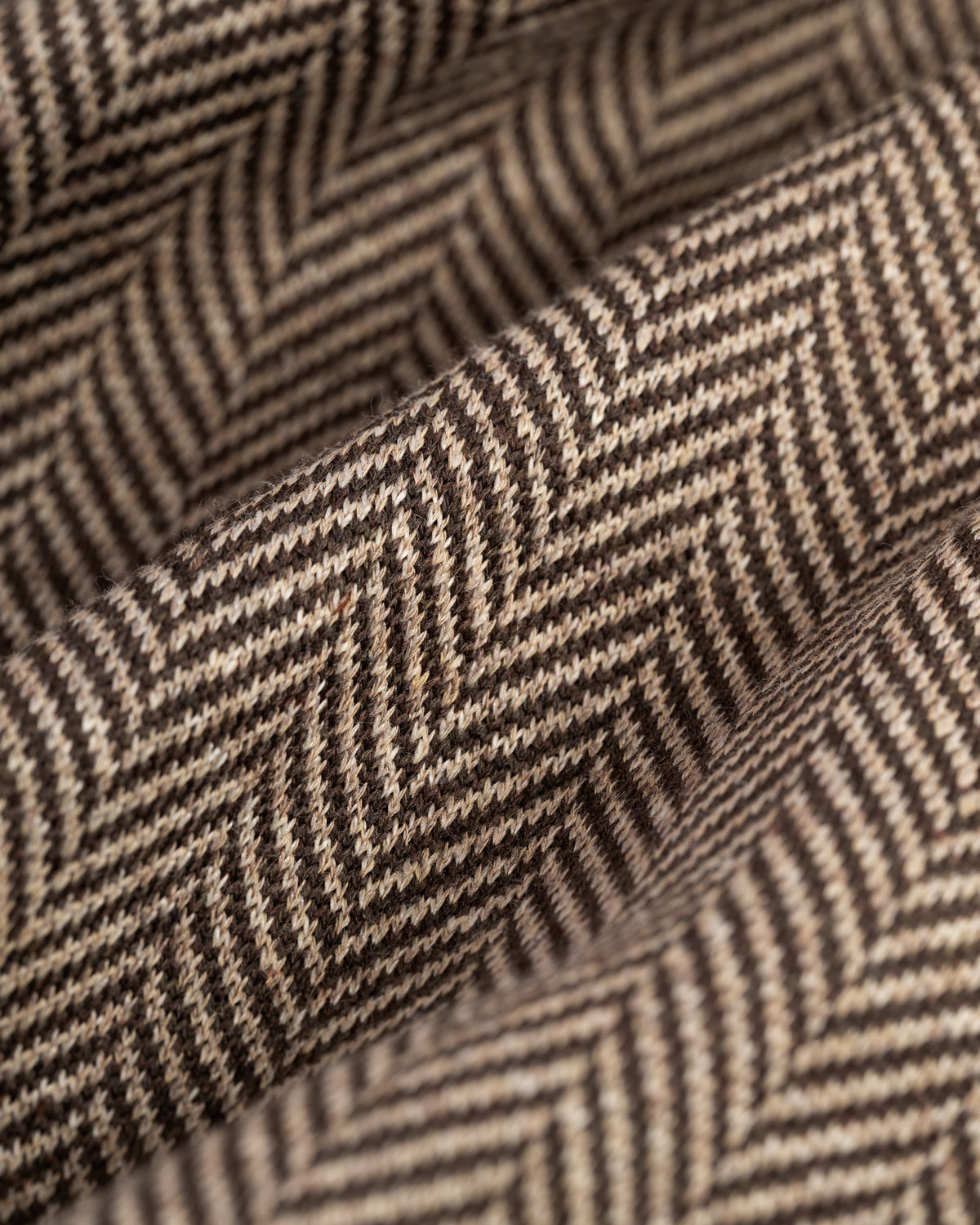 Light Brown Herringbone Knit Sport Coat