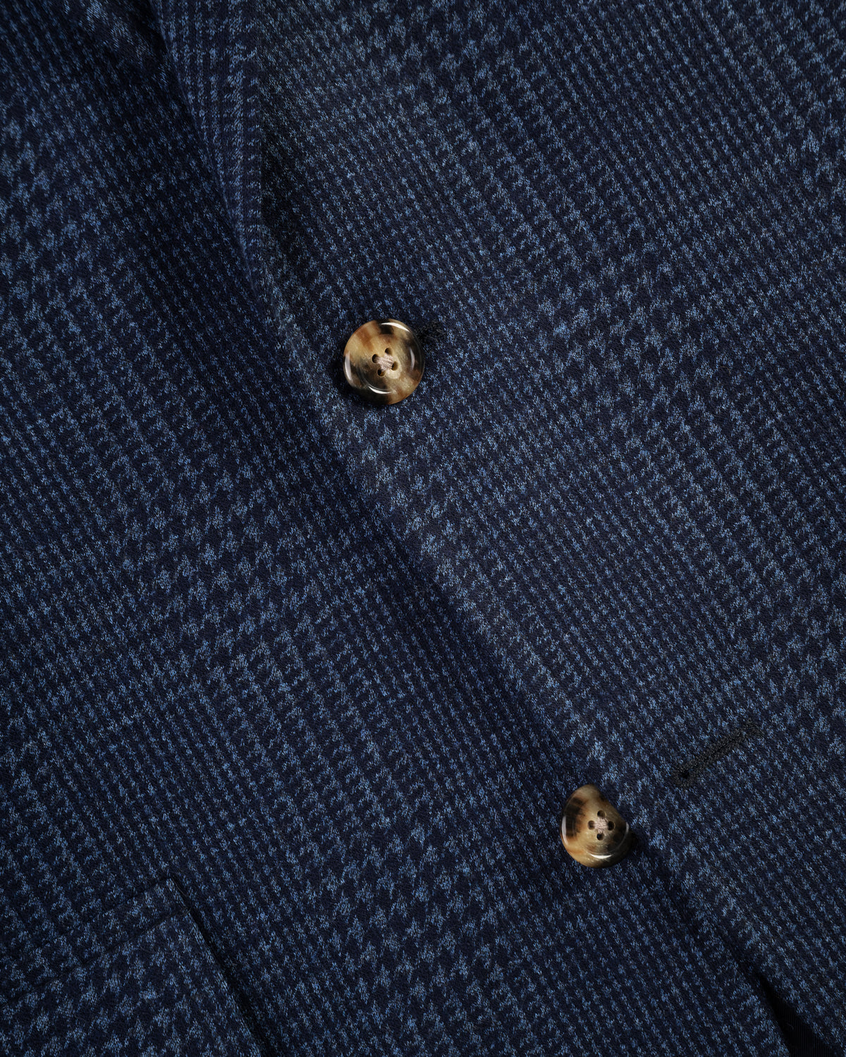 Blue Plaid Knit Sport Coat