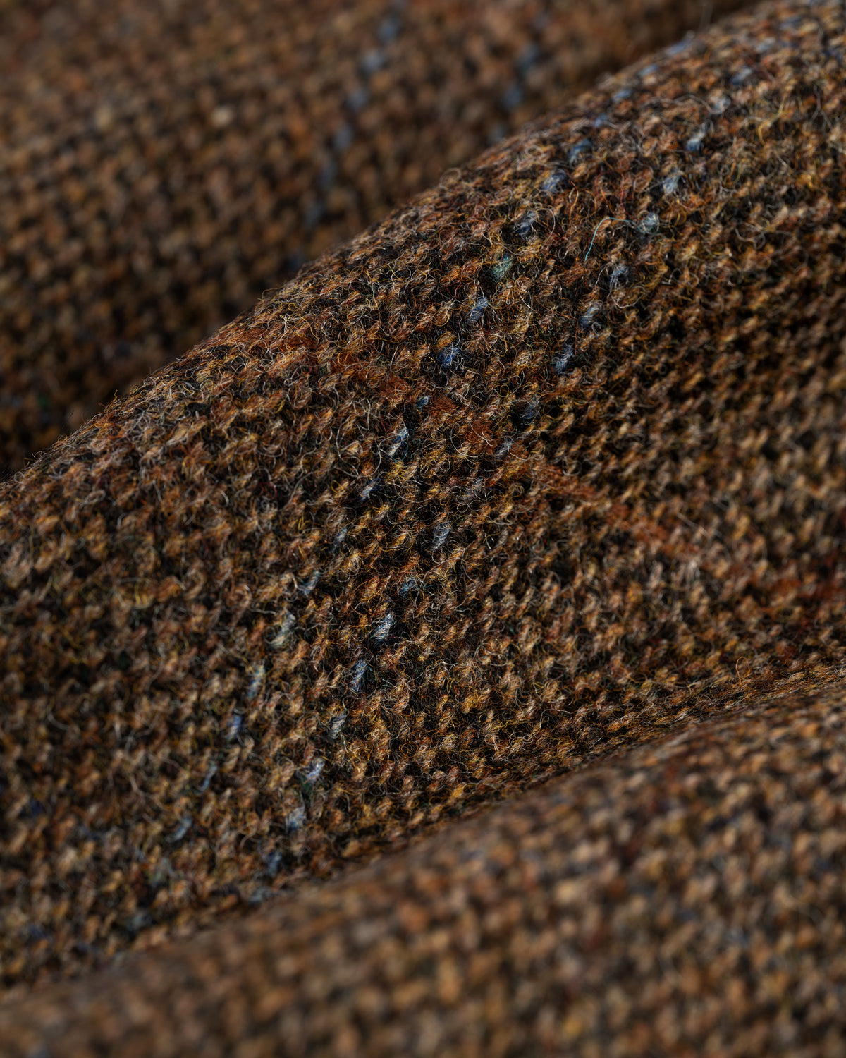 Brown Barleycorn Windowpane Shetland Wool Sport Coat