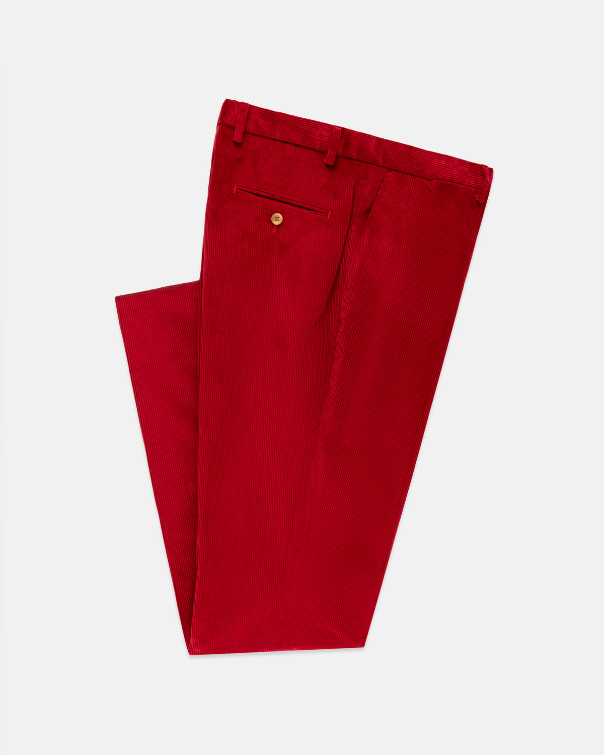 Made-in-USA Red Wide Wale Corduroy Pant