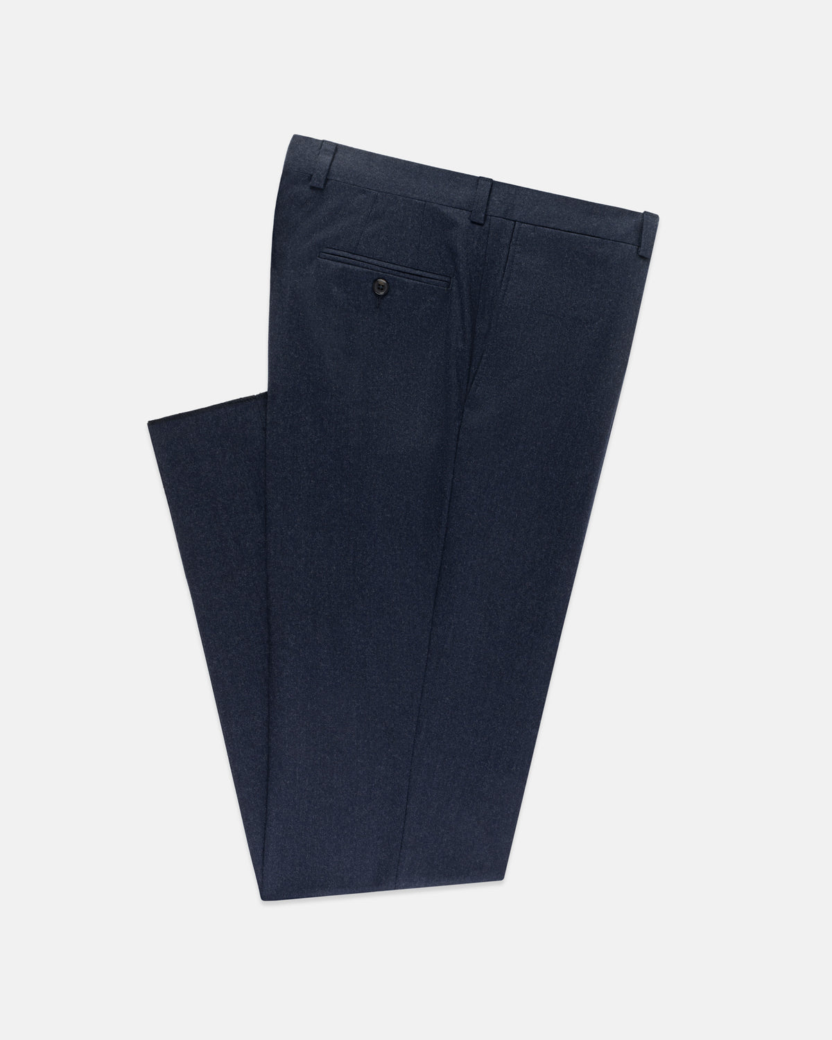 Made-in-Canada Navy Wool Flannel Trouser