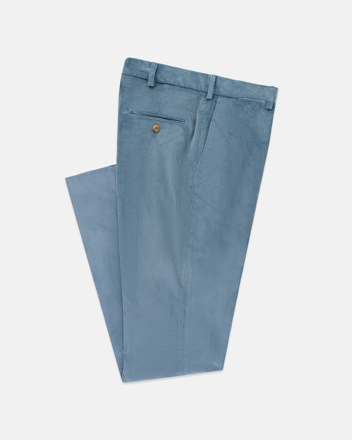 Made-in-USA Light Blue Wide Wale Corduroy Pant