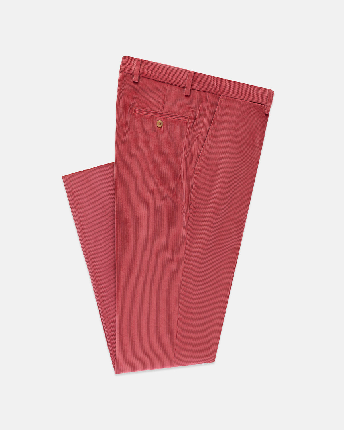Made-in-USA Dark Pink Wide Wale Corduroy Pant