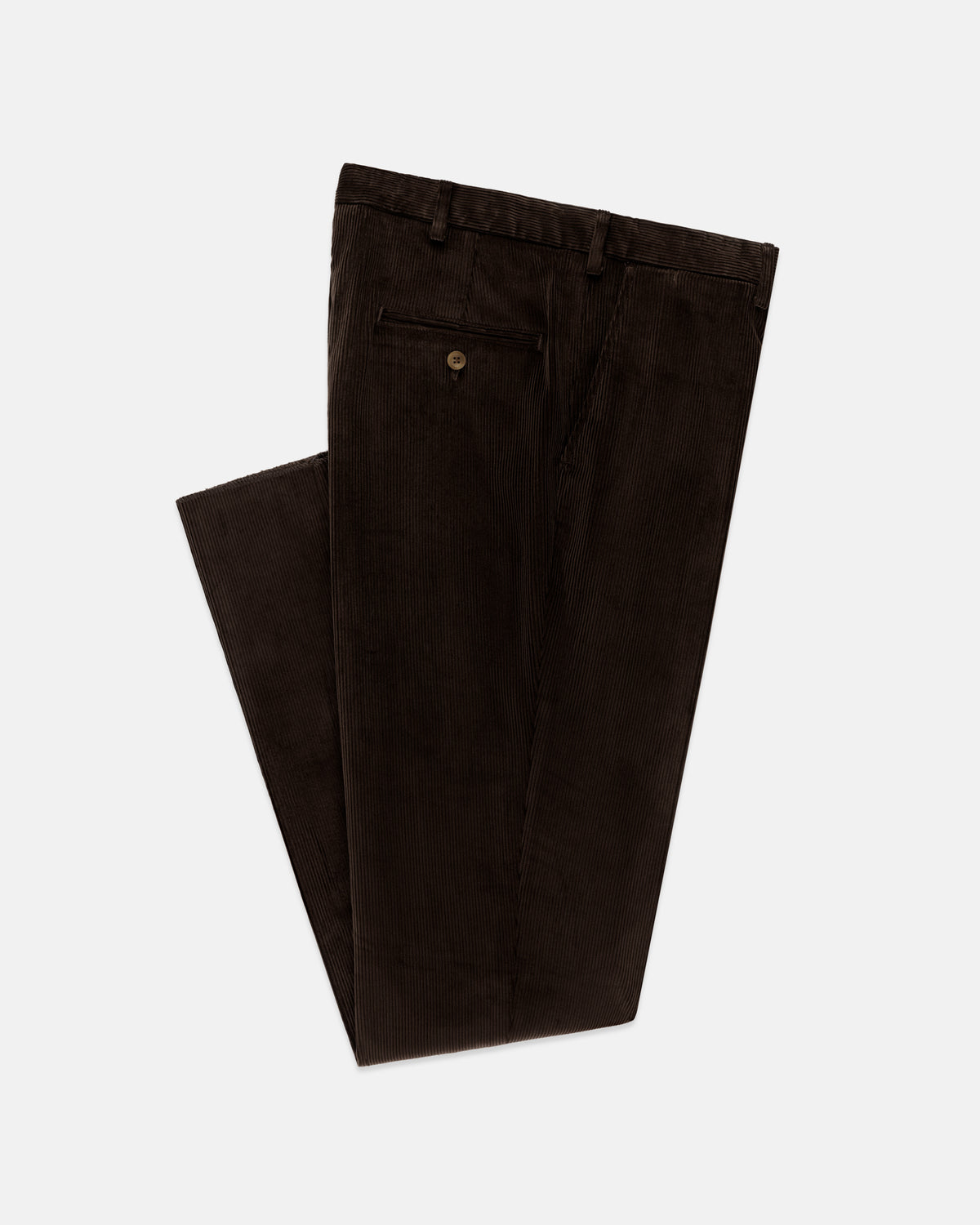 Made-in-USA Brown Wide Wale Corduroy Pant