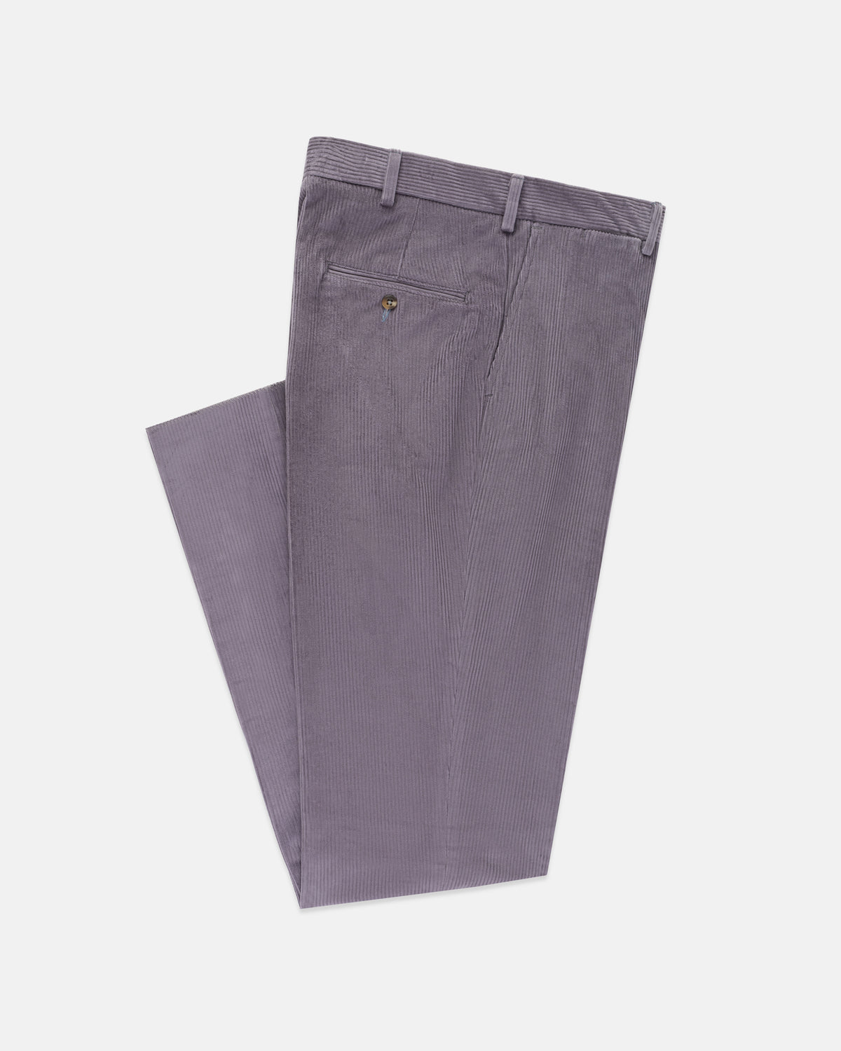 Made-in-USA Grey Wide Wale Corduroy Pant
