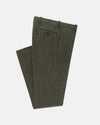 Made-in-Canada Olive Herringbone Harris Tweed Trouser