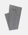 Made-in-USA Black & White Tic Cheviot Tweed Trouser