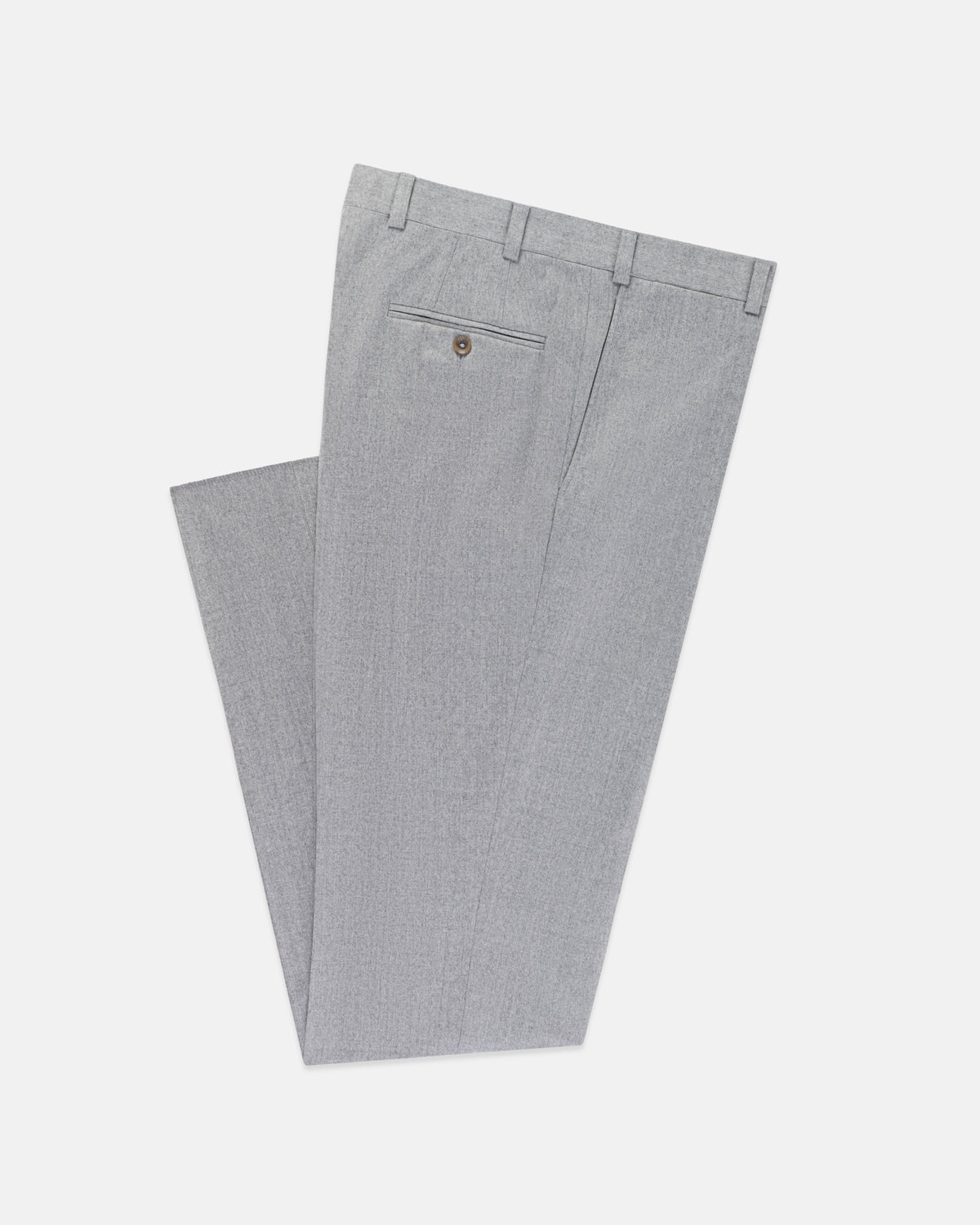 Made-in-Canada Light Grey Wool Flannel Trouser