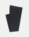 Made-in-Canada Charcoal Wool Flannel Pleated Trouser