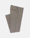 Made-in-USA Black & Cream Prince of Wales Cheviot Tweed Trouser