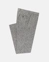 Made-in-Canada Black & White Donegal Wool Trousers