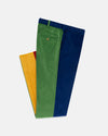 Made-in-USA 4-Panel Colorblock Wide Wale British Corduroy Pant