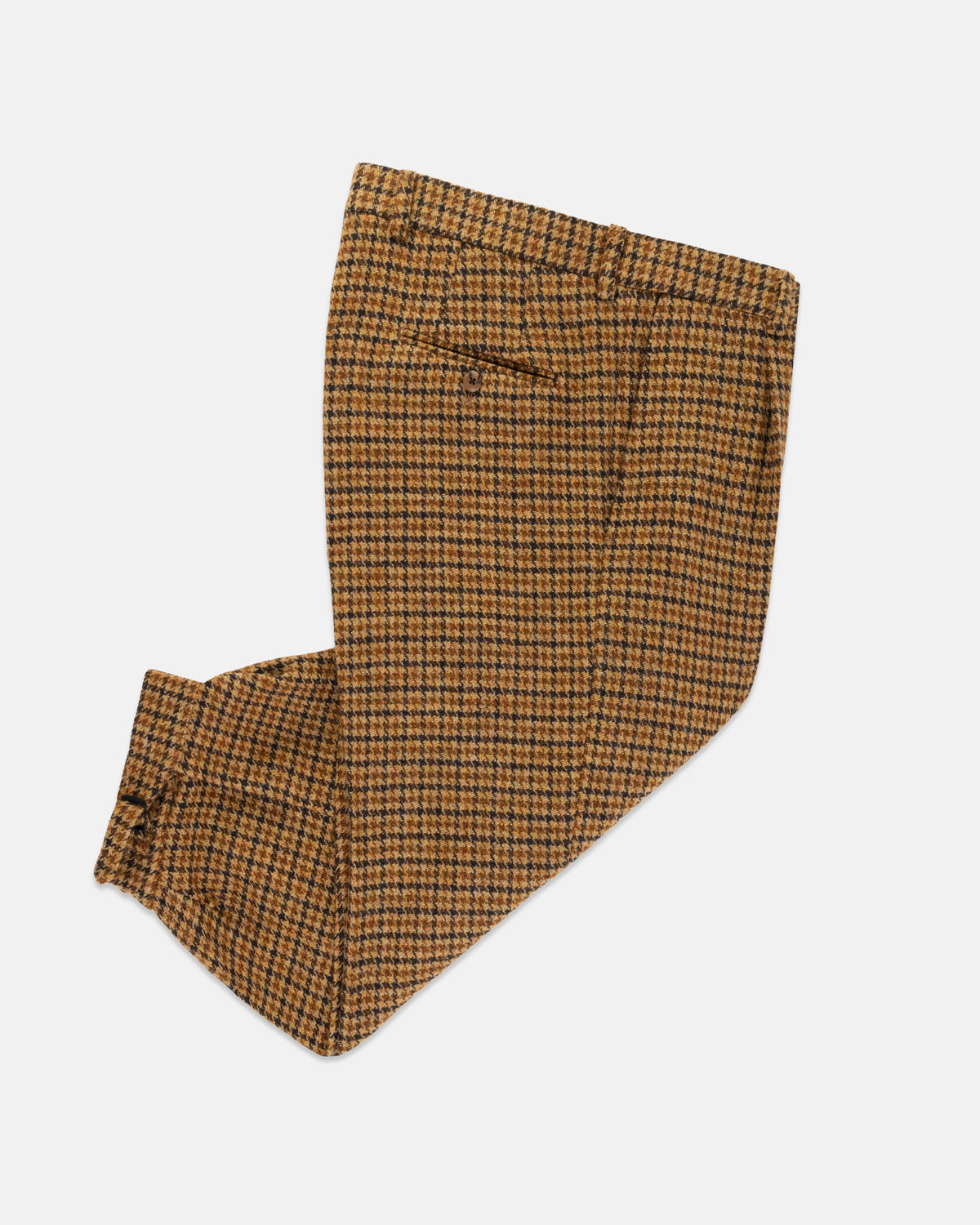 Made-in-USA Brown & Rust Check Cheviot Tweed Plus Fours