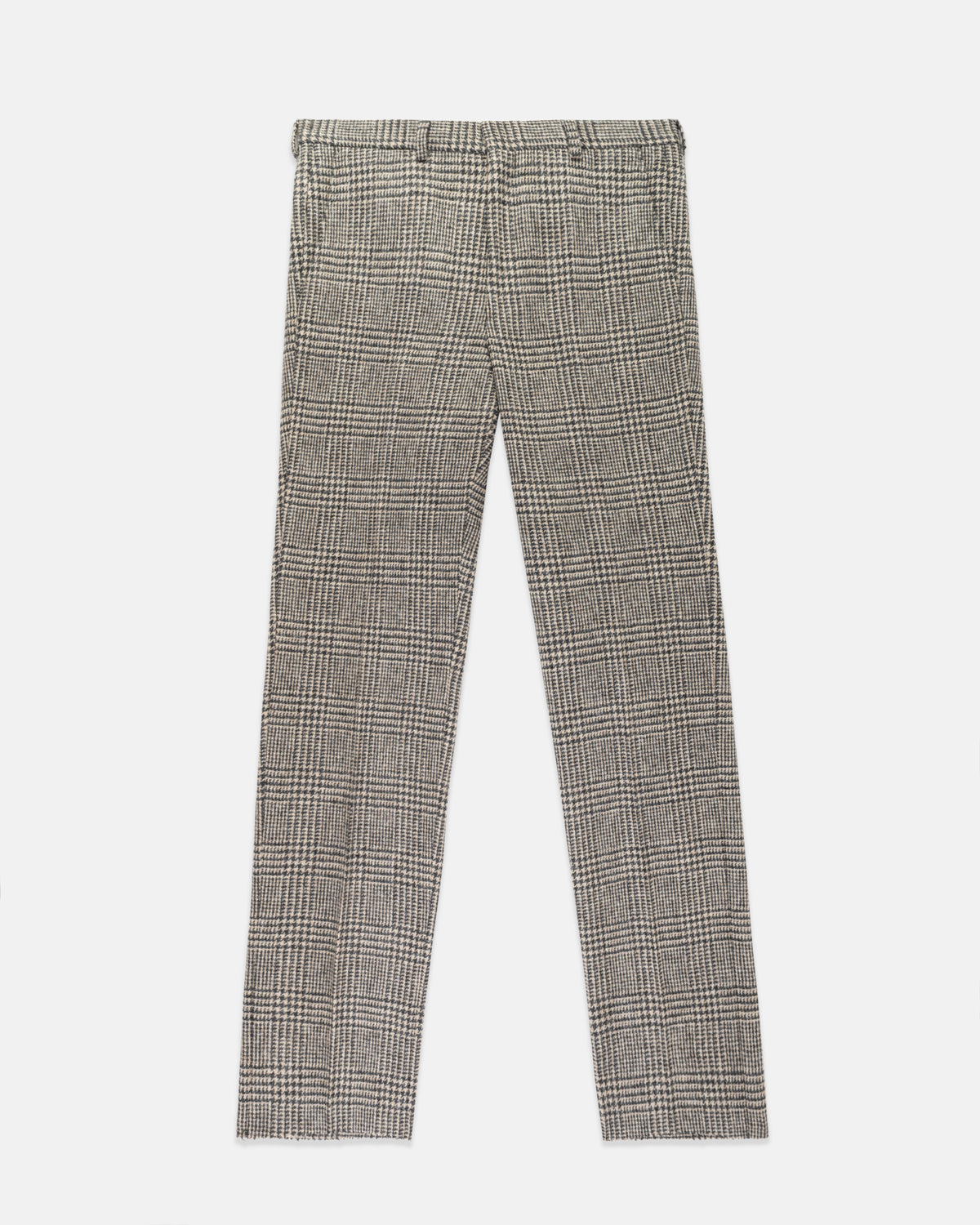 Made-in-USA Black & Cream Prince of Wales Cheviot Tweed Trouser