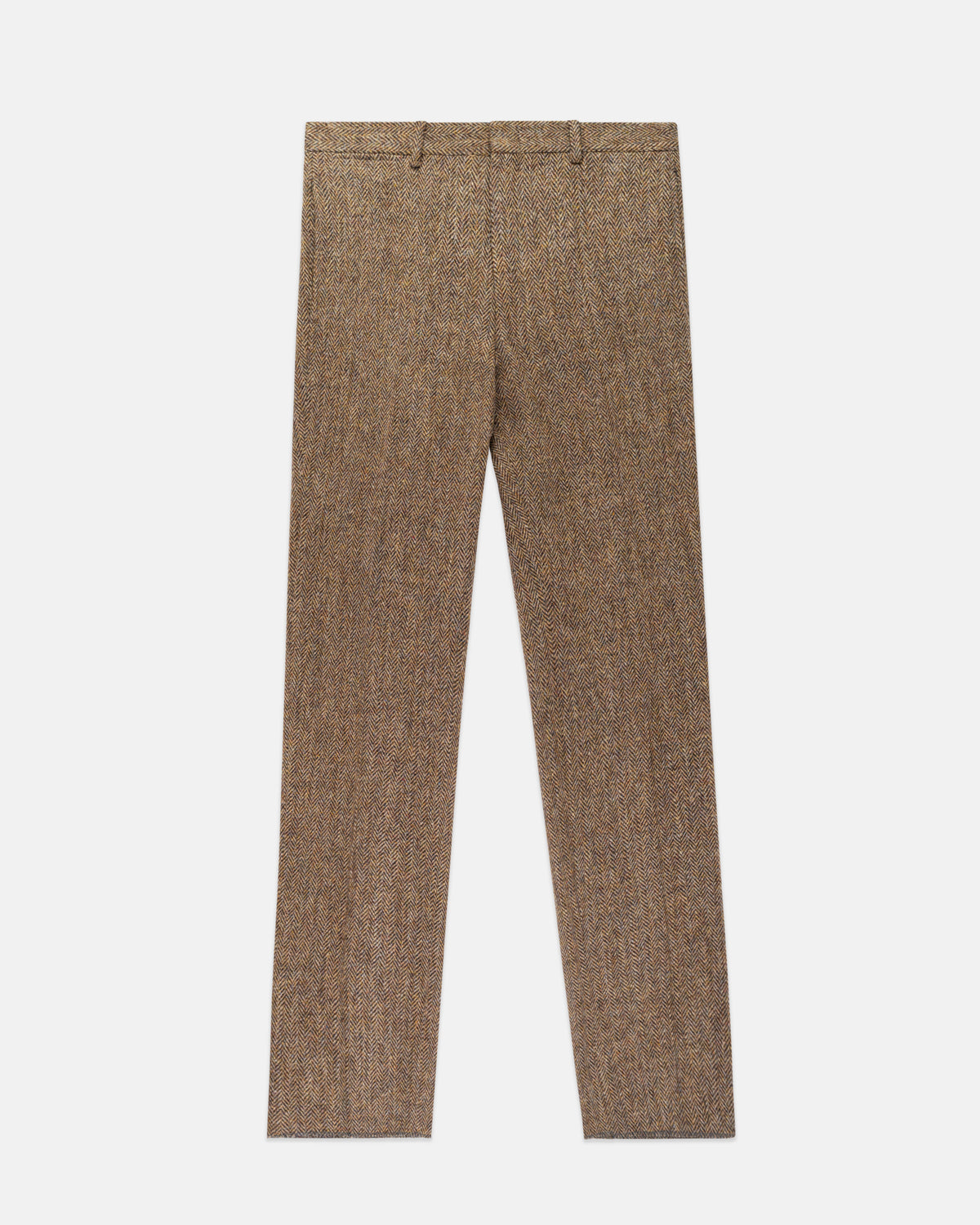 Made-in-Canada Light Brown Herringbone Harris Tweed Trouser