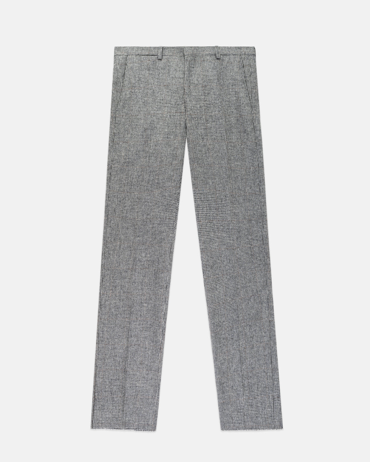 Made-in-USA Black & White Tic Cheviot Tweed Trouser