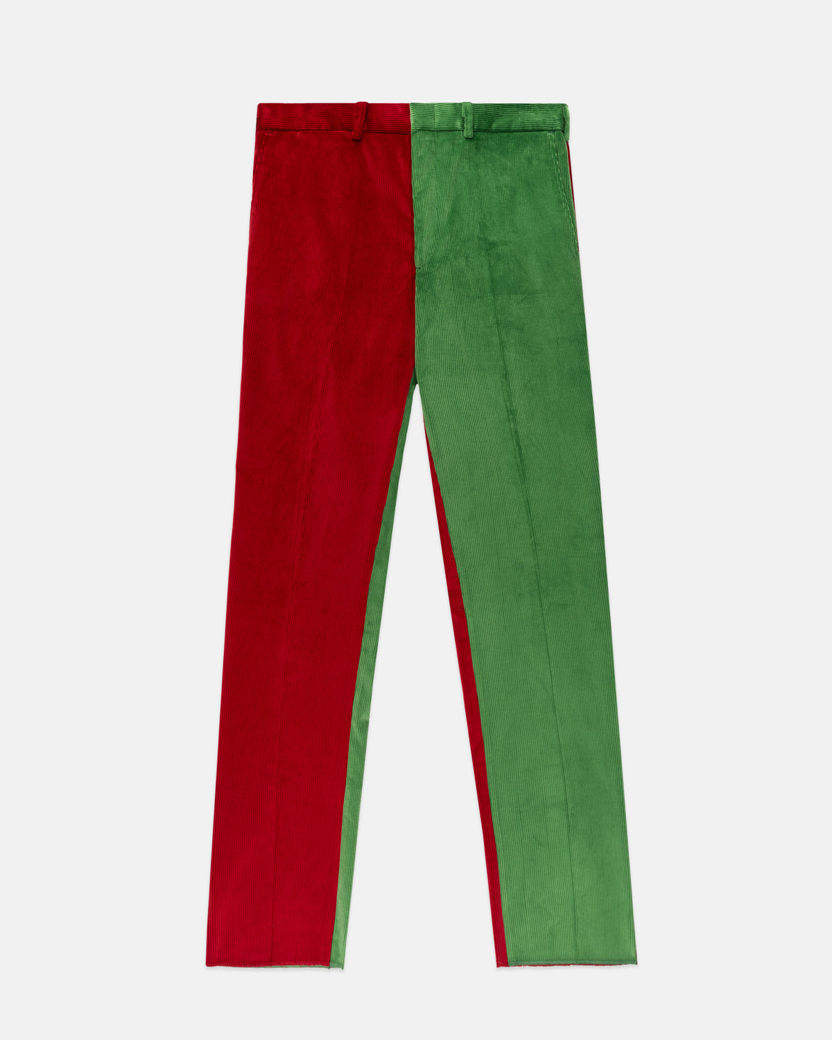 Made-in-USA 2-Panel Colorblock Wide Wale British Corduroy Pant