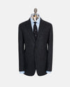 Made-in-USA Charcoal Chalkstripe Fox Flannel Ivy Model Suit