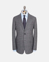 Made-in-USA Black & White Prince of Wales Plaid Fox Flannel Ivy Model Suit