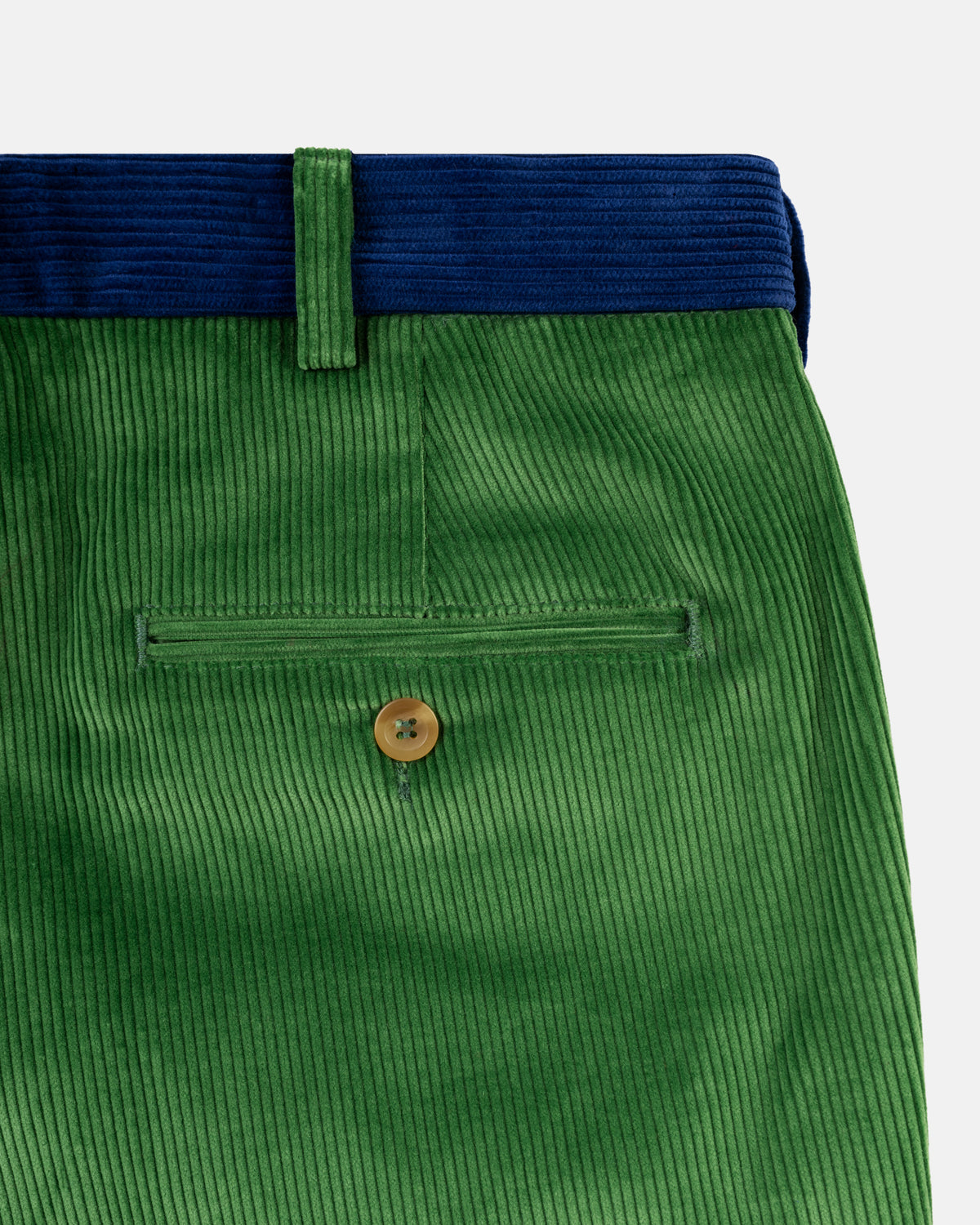 Made-in-USA 4-Panel Colorblock Wide Wale British Corduroy Pant