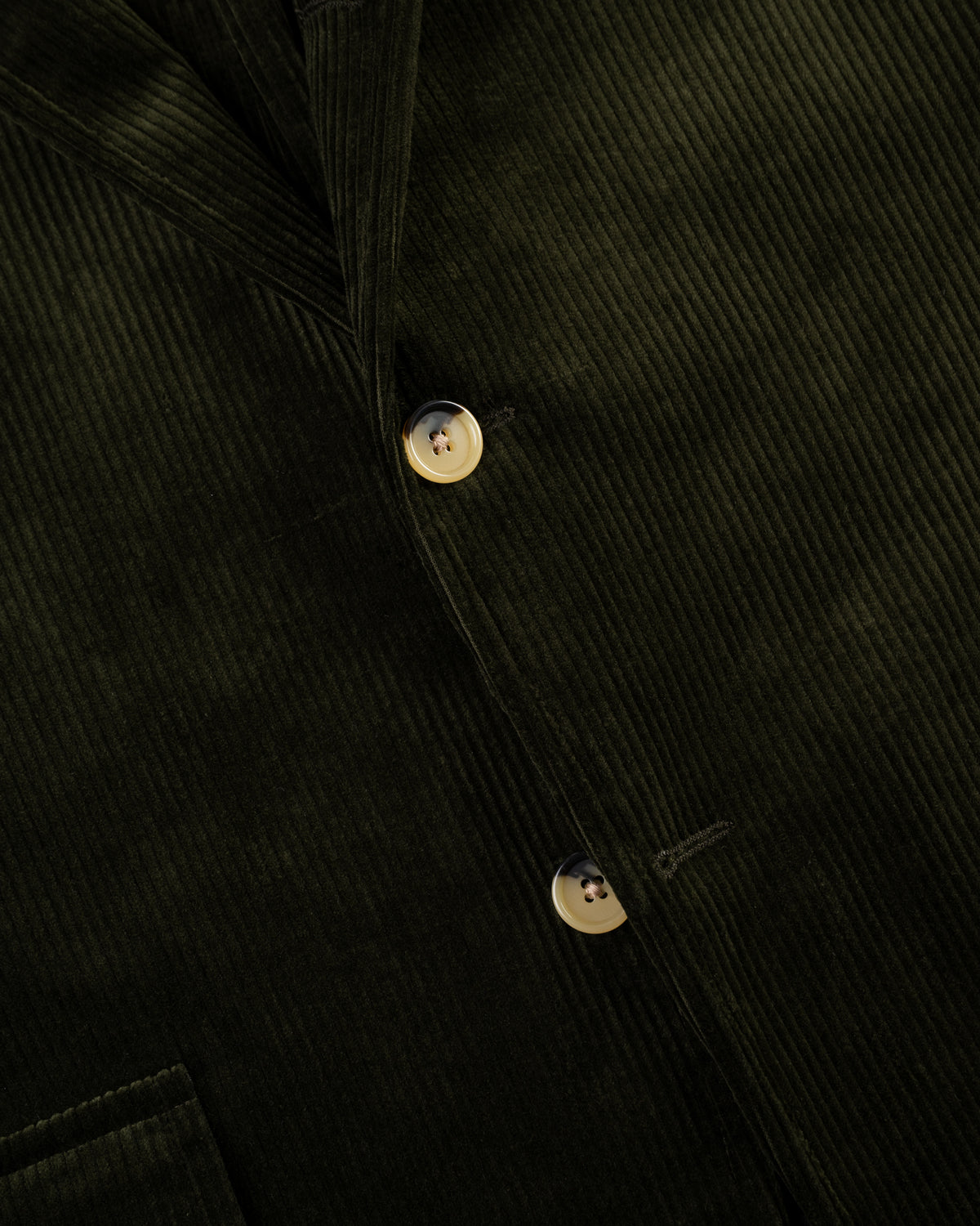 Made-in-USA Olive Cotton Corduroy Sport Coat