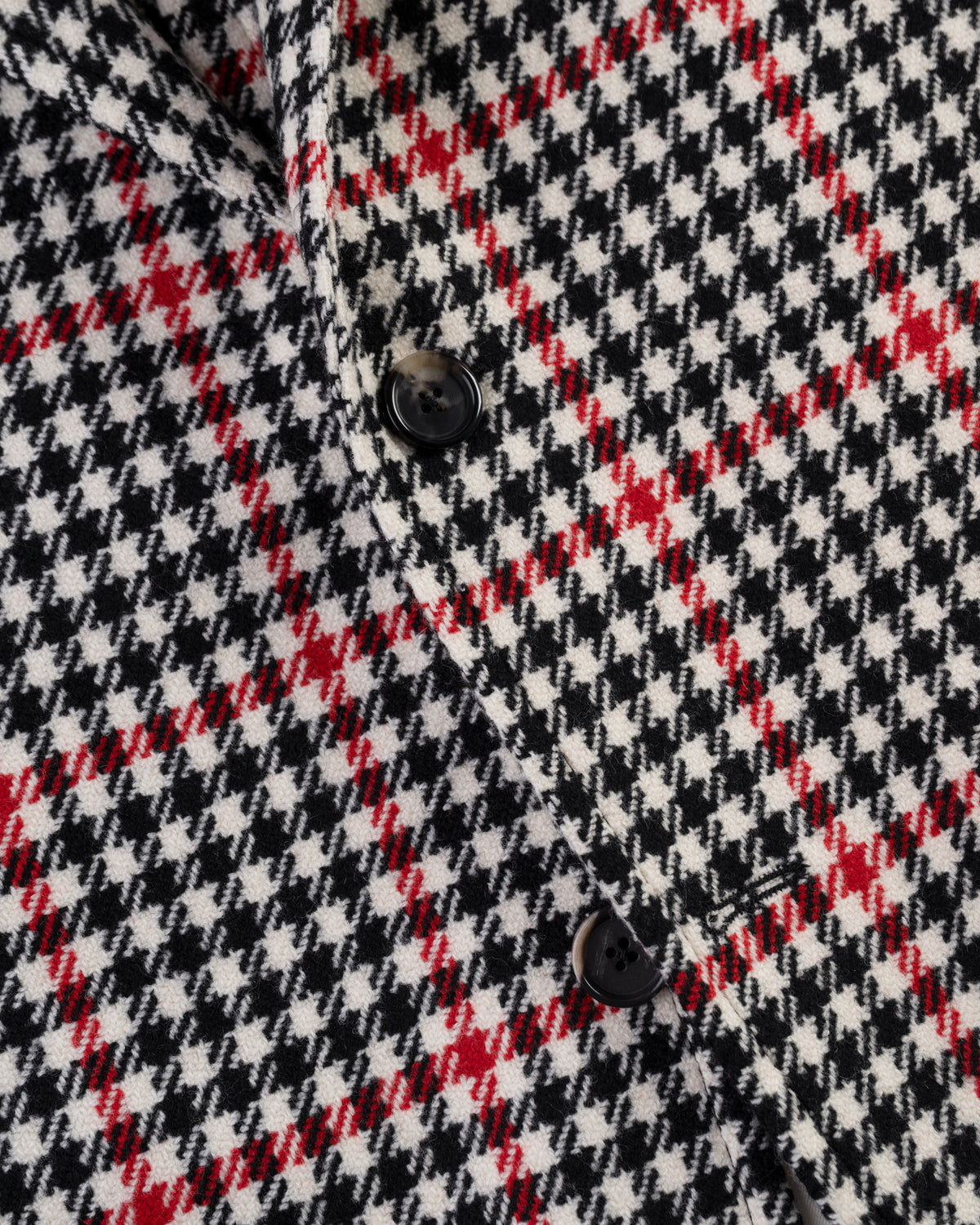 Made-in-USA Black & White Gun Club Check Tweed Sport Coat