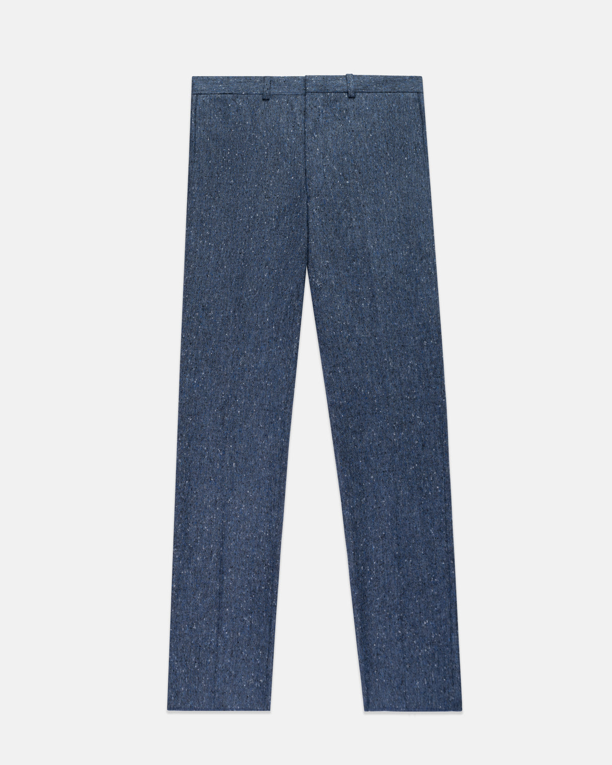 Made-in-Canada Blue Donegal Wool Trousers