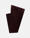 Burgundy 5-Pocket 16-Wale Corduroy Pant