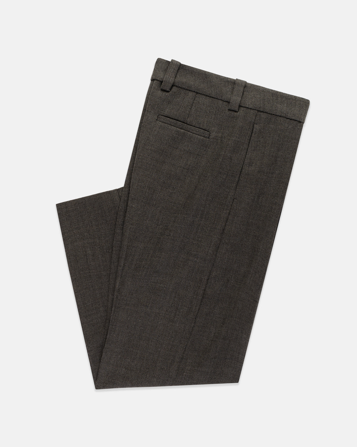 Women's Brown Wool Slouchy Pant