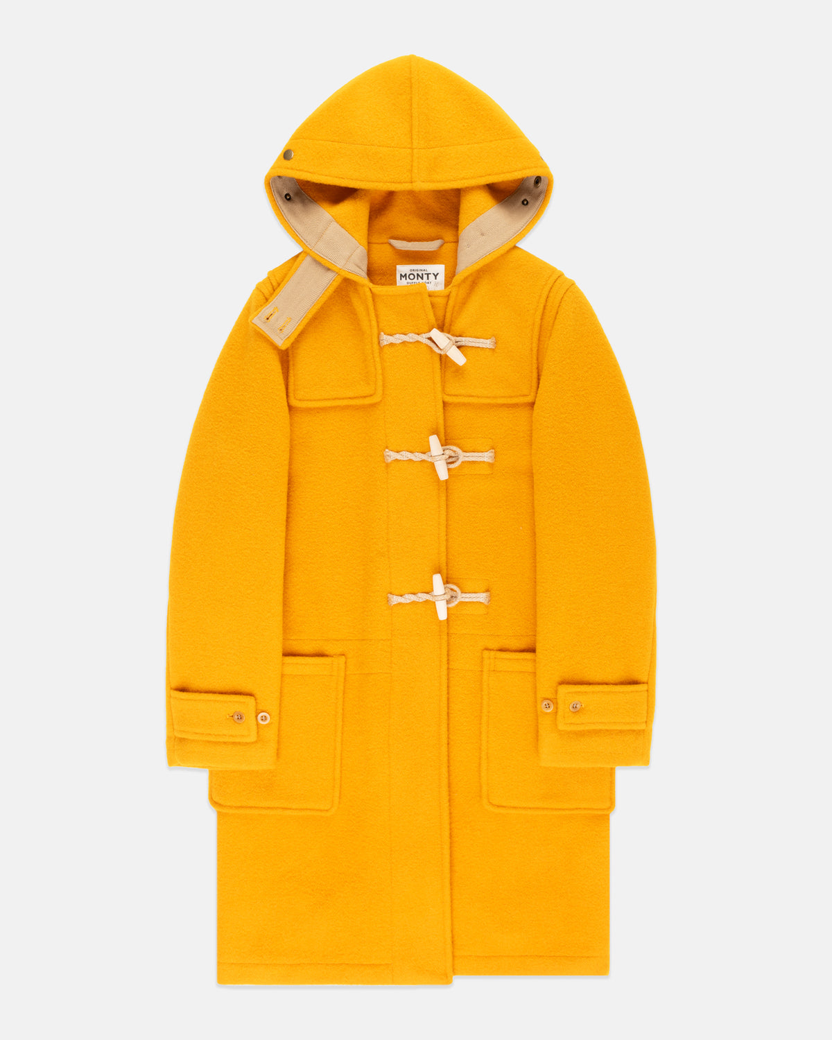 Made-in-England Women's Yellow Original Monty Duffle Coat