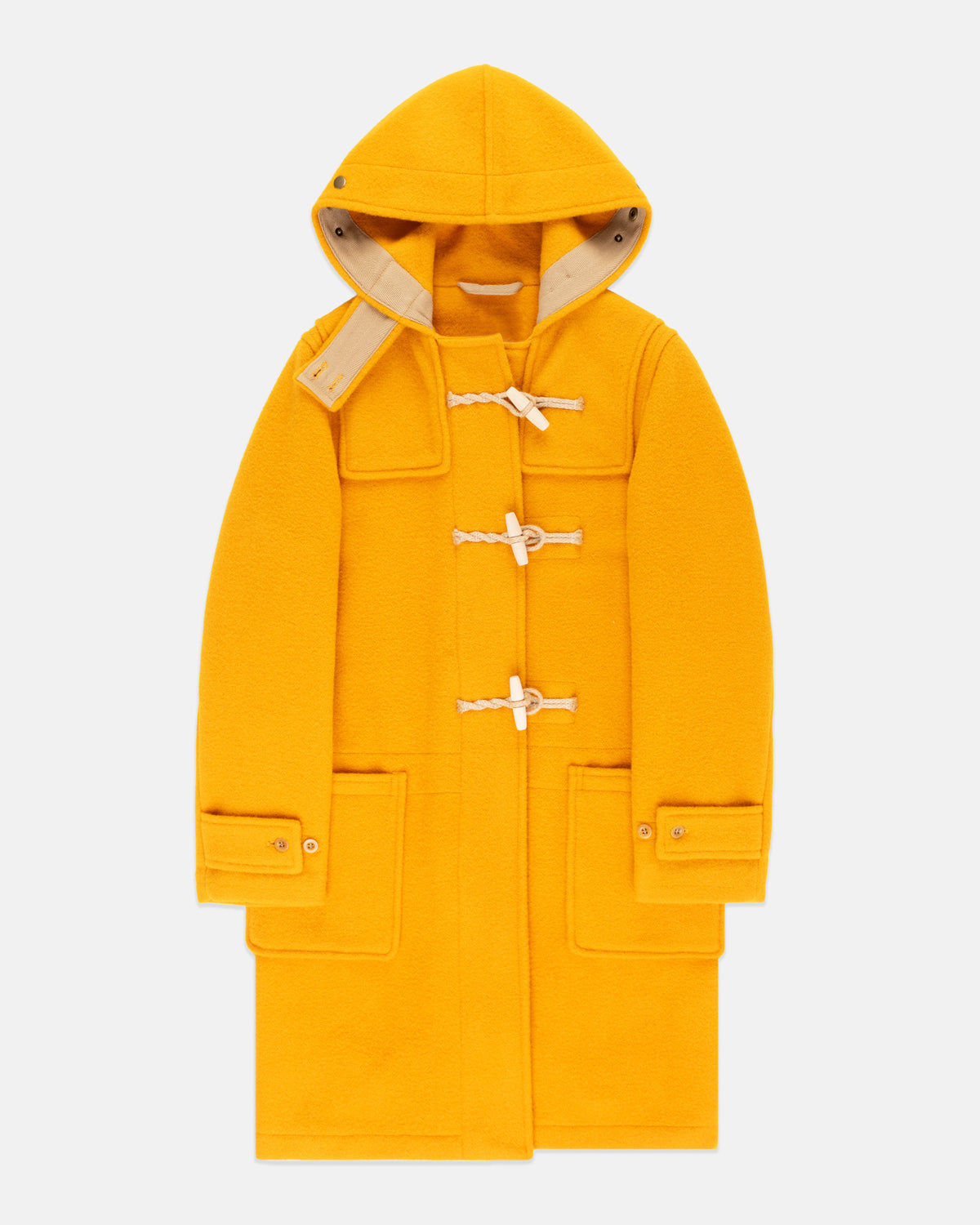 Made-in-England Women's Yellow Original Monty Duffle Coat