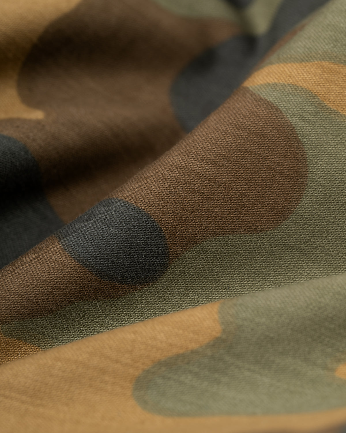 Camo Buckle-Back Cotton Twill Pant