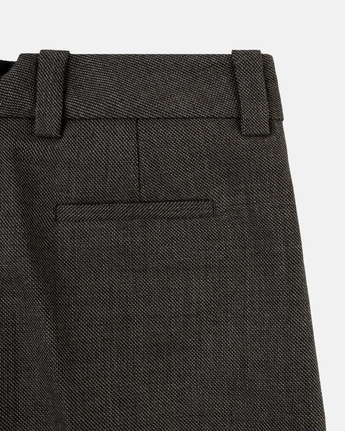 Women's Brown Wool Slouchy Pant
