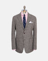 Made-in-USA Black & White Check Cheviot Tweed Sport Coat