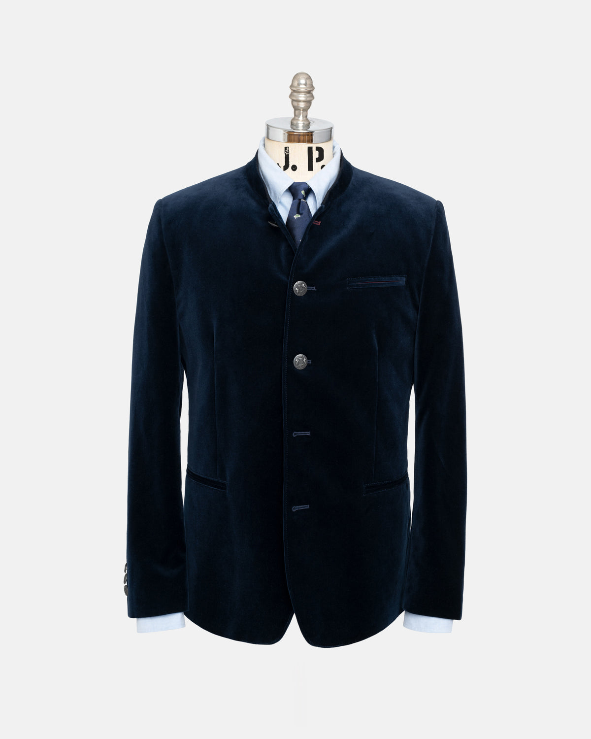 Made-in-Austria Navy Velvet Tyrolean Jacket