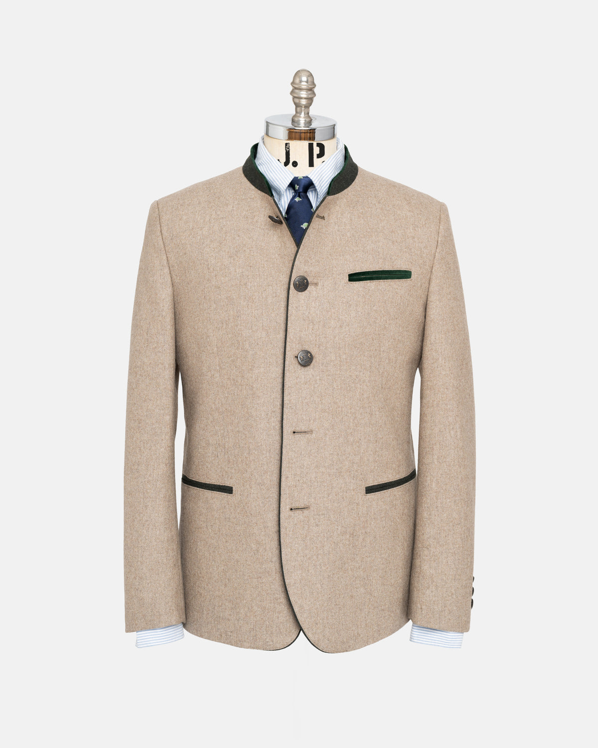 Made-in-Austria Tan Wool/Cashmere Tyrolean Jacket