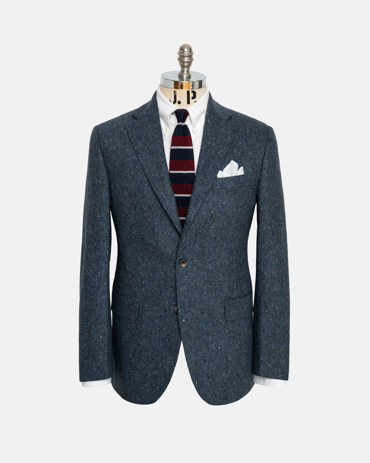 Made-in-Canada Blue Donegal Tweed Sport Coat