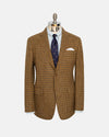 Made-in-USA Brown & Rust Check Cheviot Tweed Sport Coat