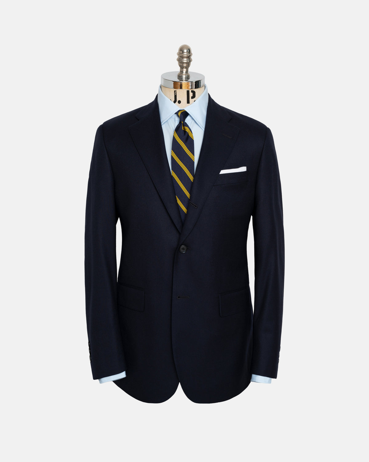 Made-in-Canada Solid Navy Wool Flannel 1902 Model Suit