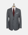 Made-in-Canada Light Grey Chalkstripe Wool Flannel 1902 Model Suit