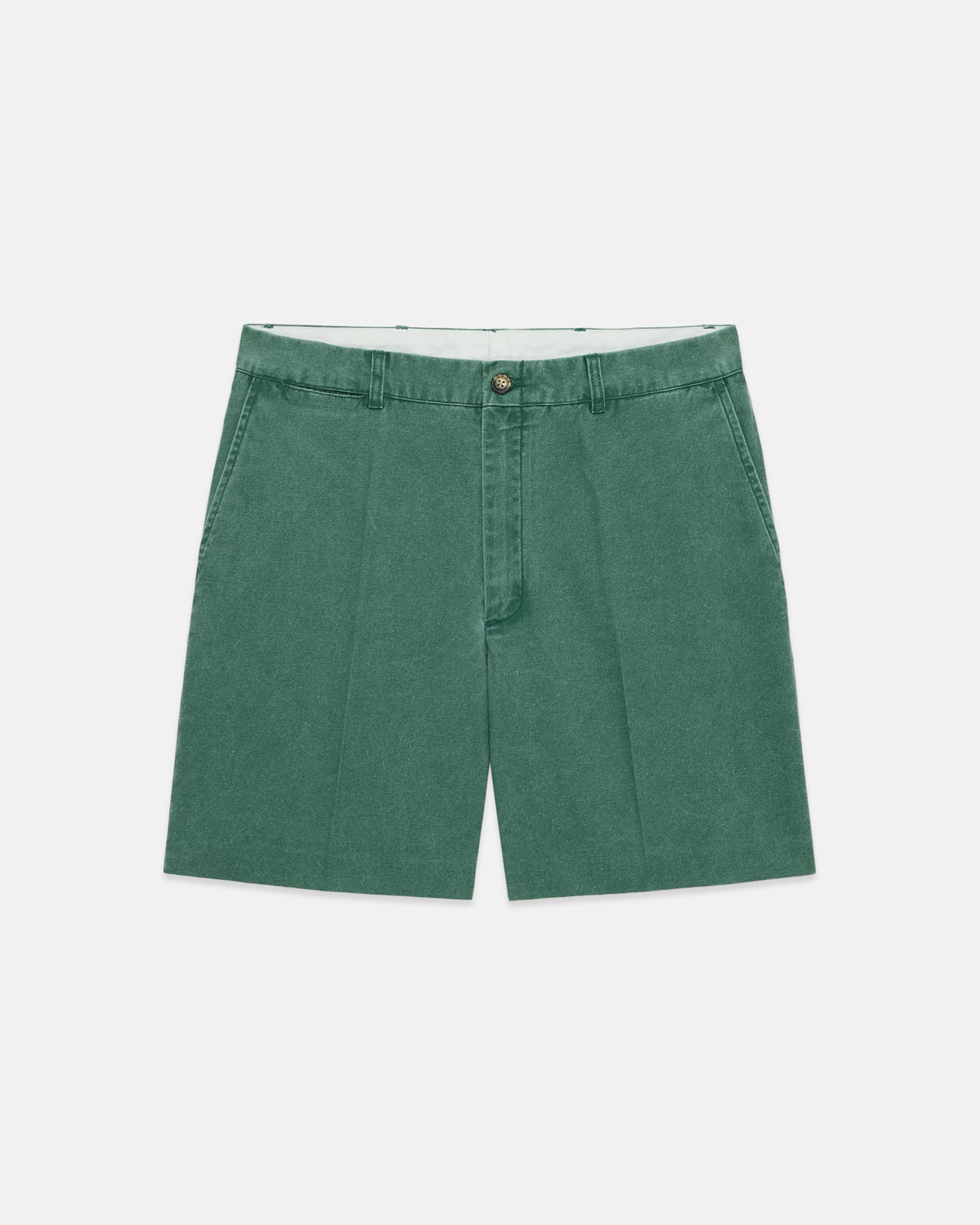 Green Washed Canvas Cape Cod Shorts