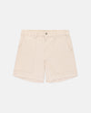 White Wide-Wale Cotton Corduroy Shorts - Trim Fit