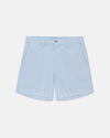 Light Blue Wide-Wale Cotton Corduroy Shorts - Trim Fit