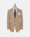 Made-in-USA Brown & Tan Herringbone Cotton Sport Coat