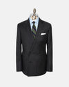 Made-in-USA Grey Chalkstripe Double-Breasted Suit