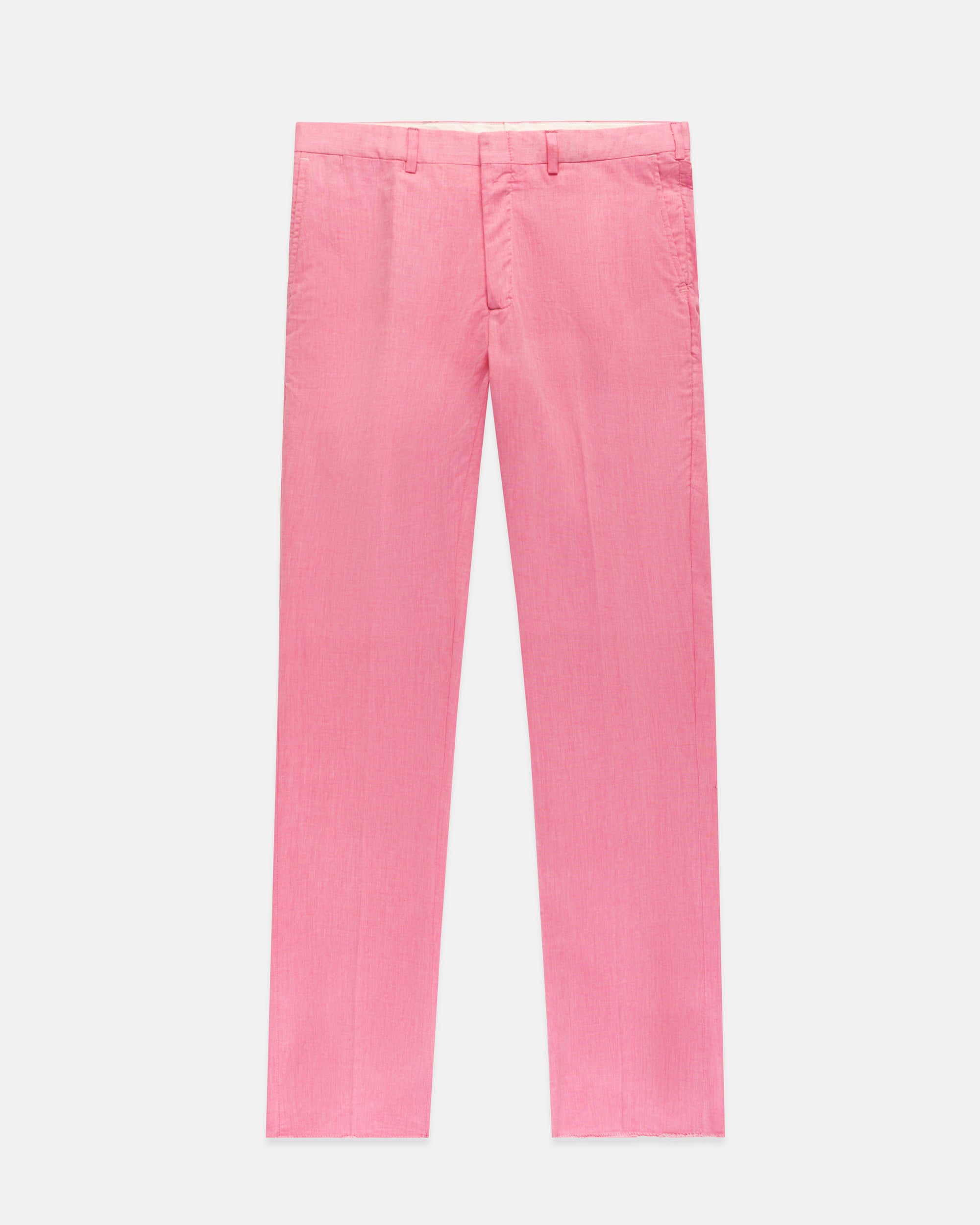 Made-in-USA Pink Cotton Chambray Trouser