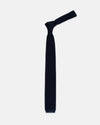 Made-in-Italy Navy Silk Knit Tie