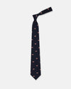 Made-in-UK Navy Large Pig Club Tie