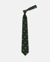 Made-in-UK Hunter Green Four Wise Monkeys Club Tie