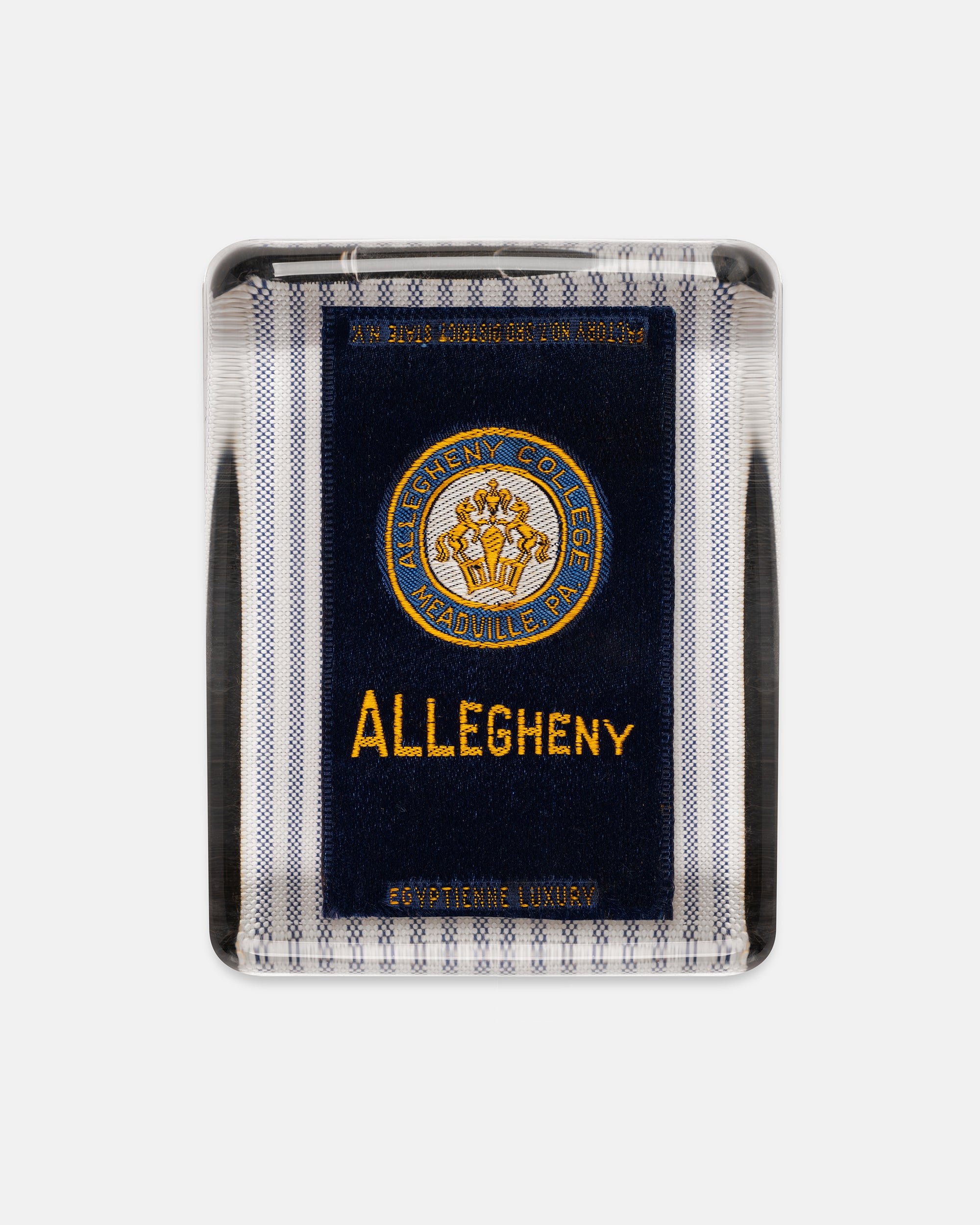Allegheny College Silk Paperweight